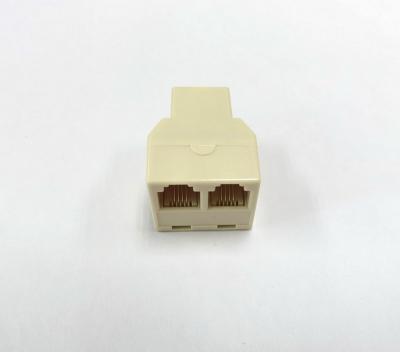 China High Quality Telecommunication Equipment 3 Way Network Cable Splitter RJ45/RJ11 Female to 2 RJ45/RJ11 Lan Ethernet Cable Splitter Female Coupler for sale