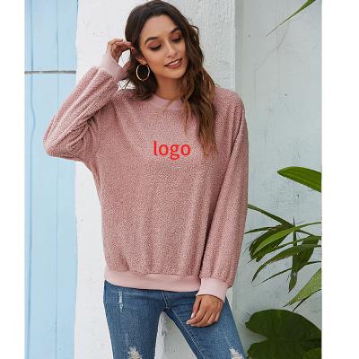 China 2021 Autumn Winter Loose Women's Long Sleeve Wome Of Leisure Viable Fashion Round Sleeve Bat Solid Color Neck Sweater Sweater for sale