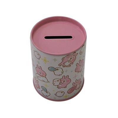 China Small Metal Metal Tin Coin Piggy Bank For Gift Box With Custom Design Printing for sale