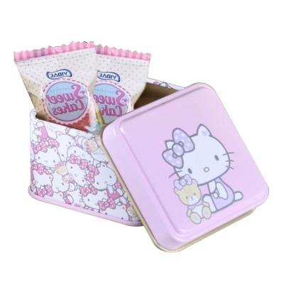 China Sky and Earth Cover Mini Tin Box Square Metal Tin Box with Custom Printing for Chocolate Candy Gift Storage for sale