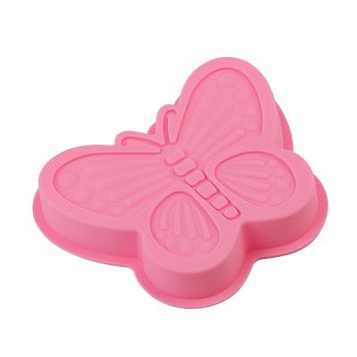 China Viable Insect Butterfly Bakeware Oven Baking Tools Silicone Cake Mold For Chiffon Cake Pizza for sale