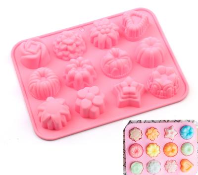 China Sustainable Hot Sale 3D Jelly Molds Chocolate Supplies Tray Molds Cake Baking Mold Silicone Soap Mold for sale