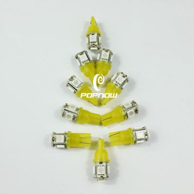 中国 T10 WG 5smd 5050 車は表示器のための薄黄色を導きました 販売のため