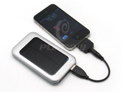 China Green Power Solar Portable Mobile Power Bank 3000mAh , OEM Solar Charger Product for sale