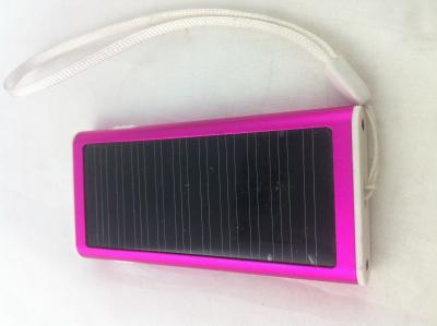 China Colorful Mini Solar Cell Phone Power Bank  , Solar Warmer LED Torch for sale