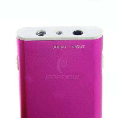 China Mini Solar Portable Mobile Power Bank , Solar Charger with Hand Warmer for sale