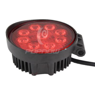 中国 27W 赤い LED の仕事ライト ATV SUV のオフロード車のための円形の点の洪水 4WD 販売のため