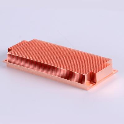 China Radiator Customized Cleaning Fin Copper Fin Radiator Skiving Radiator for sale