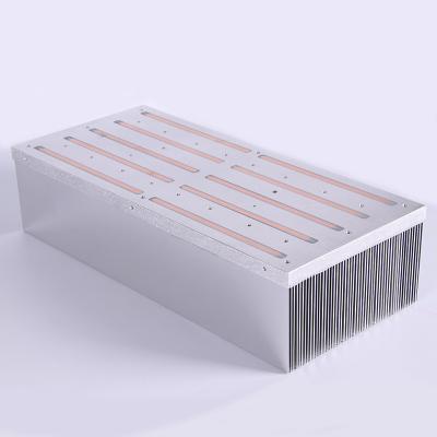 China Heatsink High Power 1200 Watt Sets Customized Aluminum Heatsink With Copper Pipe Heat Pipe for sale