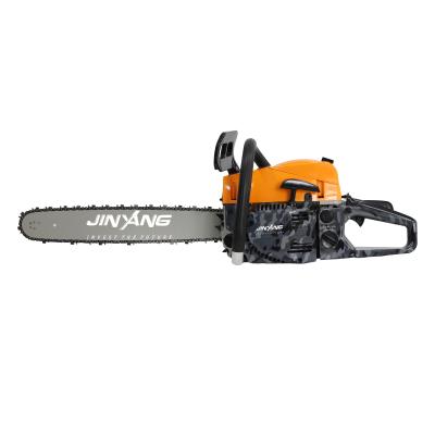 China 2-Stroke JINYANG 2 Strokes Wood Cutting Machine 52cc Gasoline Chainsaw for sale