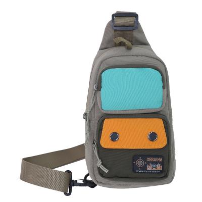 China New men's canvas waterproof unisex fitness bag outdoor sports mini shoulder messenger bag mobile phone side bag for sale