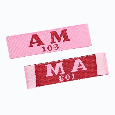 China Eco-friendly Custom Woven Labels Garment Labels Brand Logo Private Woven Labels For Apparel for sale