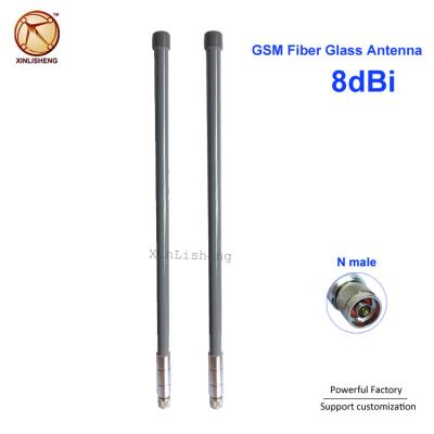 China 824-960Mhz Outdoor Antenna 50CM 8dBi Omni Directional Fiberglass 900Mhz Antenna Dia20*530mm for sale