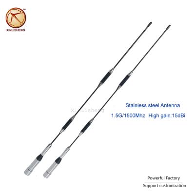 China Stainless Steel Omni Antenna 1500Mhz 15dBi N Male 1.5G High Gain Antenna 635mm for sale