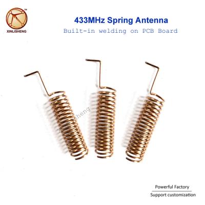 China Customized Air Wire Sprial Coil Air Wire 433Mhz Phosphor Copper Spring Antenna for sale