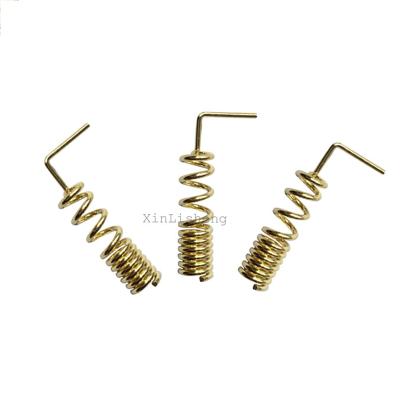 China Carbon Plating OEM GSM/GPRS Spring Antenna 0.8mm Bend Spiral Steel Internal Thick Copper Coil Antenna for sale