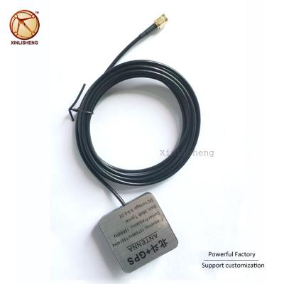 China Strong Signal Dual Module 38dBi 2in1 Global BD&GPS Car Antenna 50*50*16mm for sale