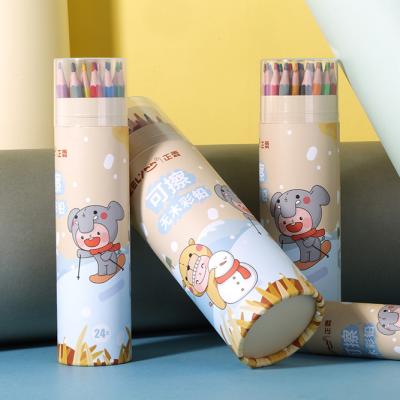 China 12 Color WRIITING Pencilcase Wooden Free Pencil Set School Supplies Stationery For School for sale