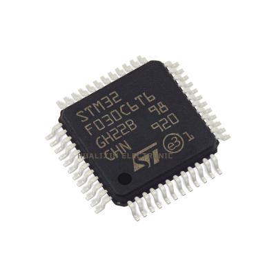 China STM32F030C6T6 Standard Microcontroller STM32 MCU LQFP48 IC Chip Original New 32BIT 32KB FLASH Hualichip STM32F030C6T6 for sale