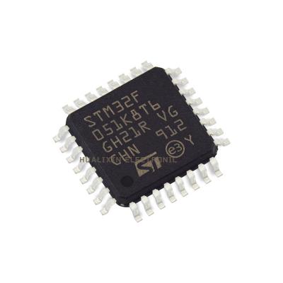 China STM32F051K8T6 standard original microcontroller MCU LQFP32 chip new 32bit 16 64KB aux 11 instantaneous timers CDA STM32F051K8T6 for sale