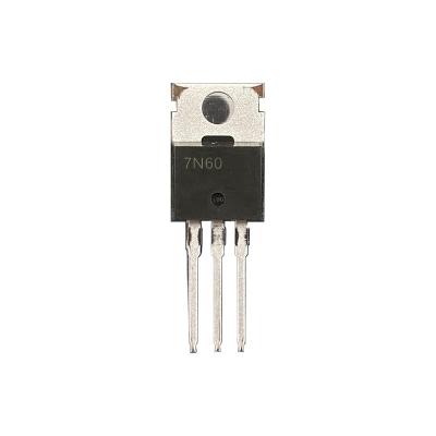 China Original N-channel 650V 10A TO-220 standard power MOSFET 7N60 smd transistor hualichip integrated circuit IC MOS 7N60 for sale