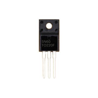 China Original N-channel 650V 4.5A TO-220F standard power MOSFET 5N60 smd transistor hualichip integrated circuit IC MOS 5N60 for sale