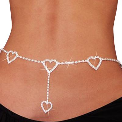 China No Allergy Wholesale Body Chain Nail Heart Surgical Steel Waist Chains Chain Belt for sale