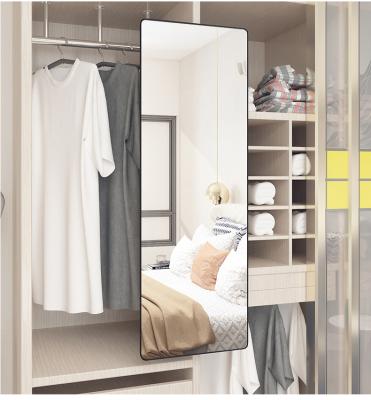 China Aluminum Closet Industrial Wardrobe Sliding And Folding Integral Mirror With Explosion-proof Film for sale