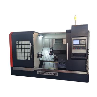 China Automatic Machinery Repair Shops Bed Lathe CNC TCK4550 Slant Lathe For Metal With Live Tool for sale