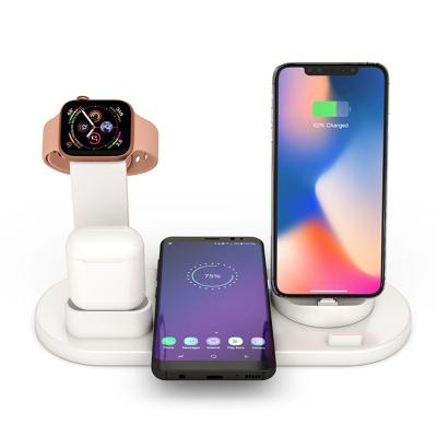 China Smart Watch 4 in 1 15W Qi Fast Charger Phone Wireless Watch 6 in 1 Charging Station Bulk Wireless Chargers Fast for sale