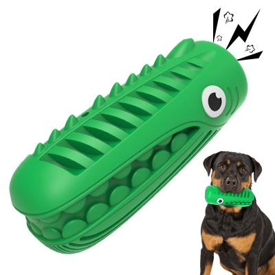 China Hot Sale Stocked Pet Chew Toys Funny Design With Perfect Voice Teeth Cleaning Durable TPR Dog Chew Toy for sale