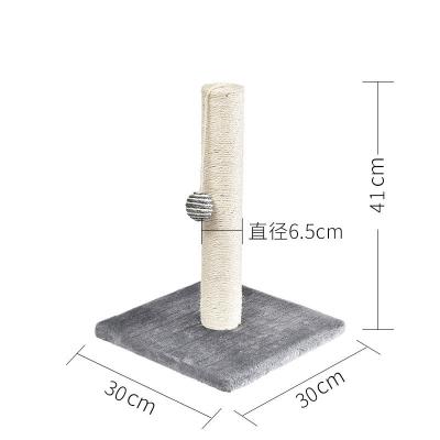 China Wholesale Soft Viable Manufacturer Bite Resistance Sisal Cat Scratcher Pet Play House With Scratches Cat Tower for sale