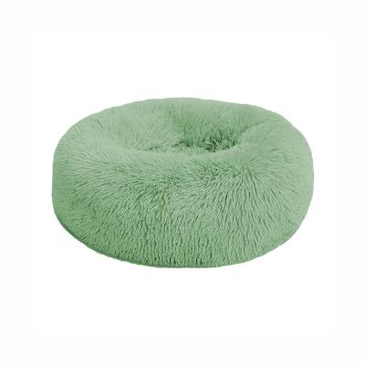 China Pet Supplier Breathable Cat Bed Around Waterproof Indoor Winter Furret Plush Dog Heating Beds for sale