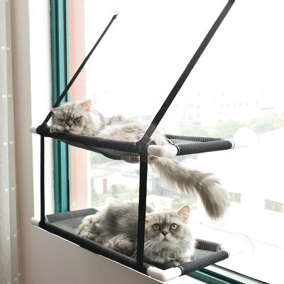 China Hanging Type Double Layer Cat Bed Radiator Cat Bed Breathable Soft Space Saving Custom Made Cat Bed for sale