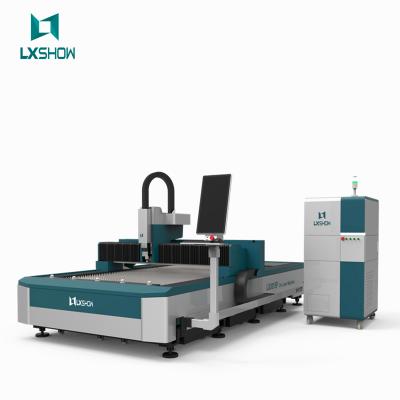 China Good Quality Water Cooled Metal Door CNC Fiber Laser Cutting Machine LXSHOW W 1500 1.5kw 3015 1500x4000 for sale