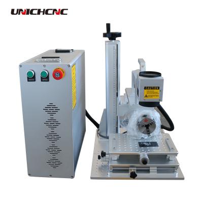 China Laser marking 3d metal fiber laser marking machine with EZCAD software for sale