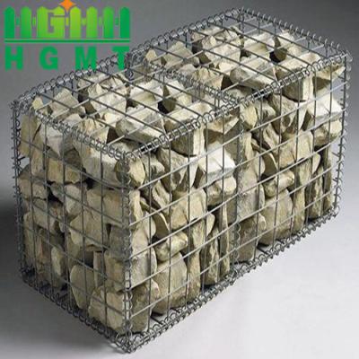 China Gabions Hebei juren factory PE coated gabion box wire mesh, welded gabion retaining wall for sale