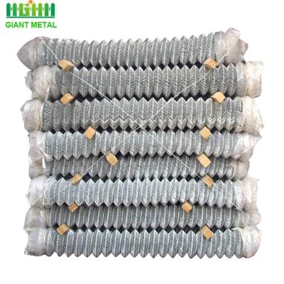 China Fence Mesh Hot Dip Galvanized Zinc Coated 6Ft 8Ft 15m Foot Roll Cyclone Diamond Mesh Farm Chain Link Fence Wire for sale