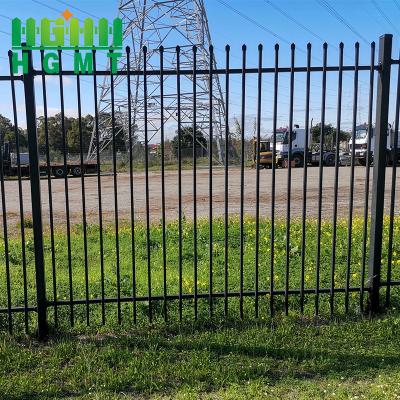 China Easily Assembled Outdoor Metal Garden Fence Panel Steel Fence Wrought Iron Fence for sale