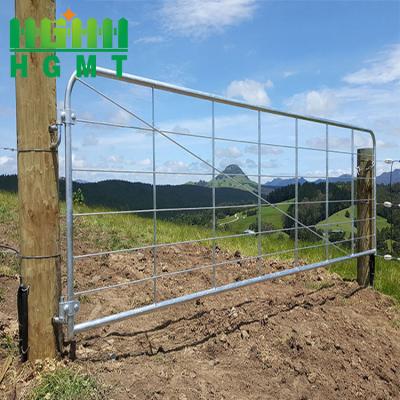 China Cheap Standard Easily Assembled Heavy Duty Metal Galvanized Livestock Fence Panel Farm Gates for sale