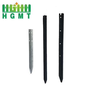 China Easily Assembled Australian Farm Fence Steel Black Galvanized Y Star Picket Post for sale