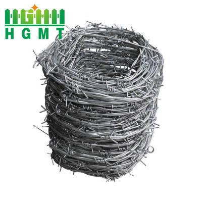 China Easily Assembled Low Price Galvanized Military Grade 10*12 Prison Fencing 50kg Per Roll Barbed Wire for sale