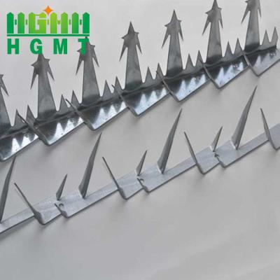 China Protective Performance Hot Dip Galvanized Or Powder Color Anti Climb Wall Razor Spike For Gate Or Wall Top for sale