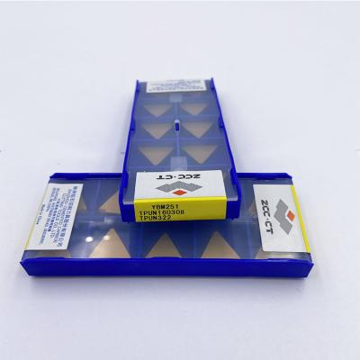 China High Quality Tool TPUN160308 YBM251 ZCCCT External Turning Cab Insert ZCC Inserts for sale