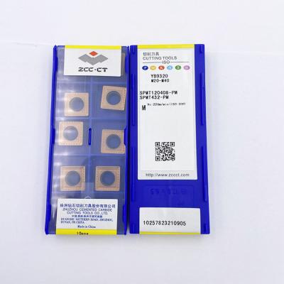 China Tool SPMT120408-PM YB9320 ZCCCT ZCCCT External Rotating Insert Cabide Inserts Cutting Tools for sale