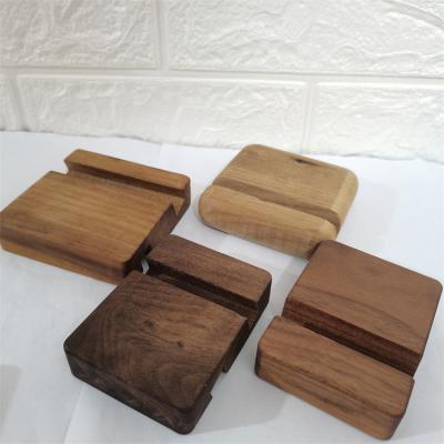 China Wholesale Wooden Phone Stand Walnut Base Beech Wood Phone Stand From USA for sale