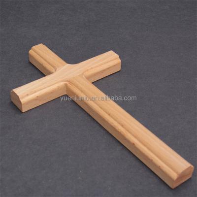 China USA Custom Jesus Cross Wooden Hand Hanging Cross with Laser Engraved Print for Home Office and Church Decoration for sale