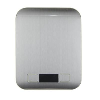 China Weight Measuring Slim Stainless Steel Kitchen Scales Electronic Digital Food Scale for sale