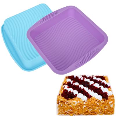 China Large Tools Square Silicone Cake Mold BPA Free Silicone Cake Mold BPA Free Handmade Sustainable Handmade Bakeware Bread Baking Mold for sale