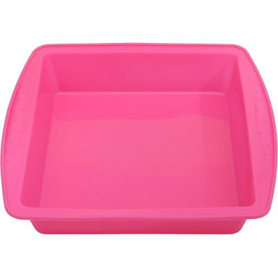 China Viable Non-Stick Silicone Bakeware Baking Mold for Homemade Brownie Cake Bread Pie and Lasagna for sale